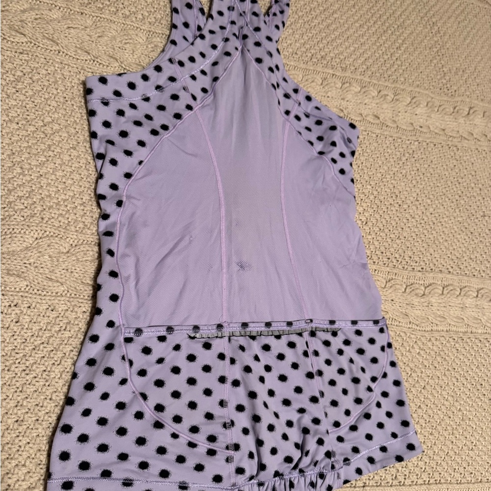 Lululemon Purple Polka Dot Tank Top